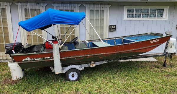 15 Ft X 56 Alumacraft Console John Boat Johnboat 1700 Boats For