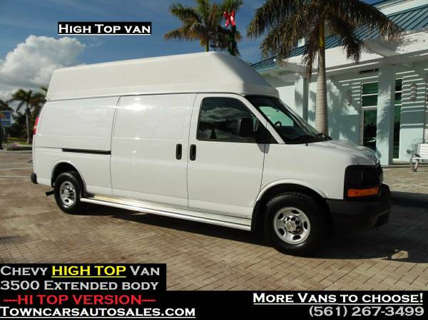 Chevy Express Cargo Van High Top Hi Top Extended Work Cargo Van 21950 Chevy 3500 High Top 7426