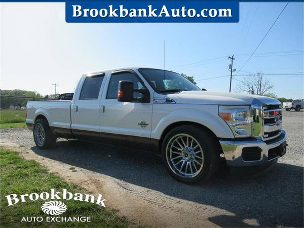 Photo 2015 FORD F350 SUPER DUTY LARIAT, White APPLY ONLINE-gt BROOKBANKAUTO.C - $39,999 (RAM CHEVY FORD DODGE JEEP)