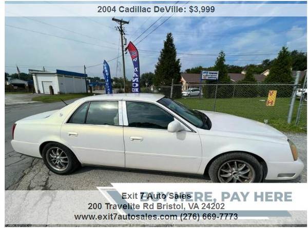 Photo Buy Here Pay Here 2004 Cadillac DeVille Base 4dr Sedan 144,592 miles - $3,999 (Bristol)