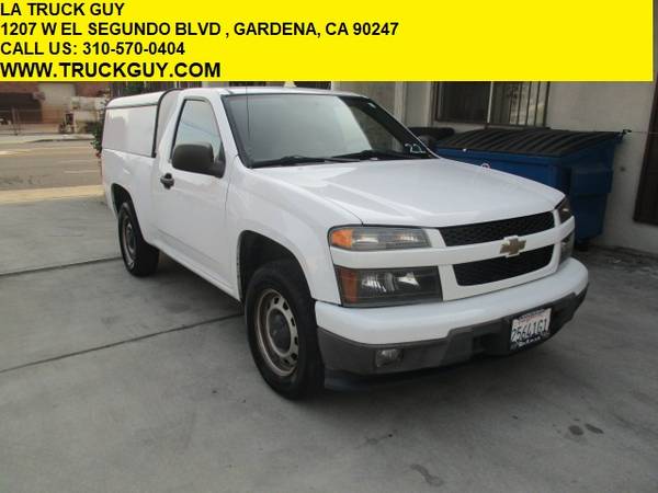 Photo 2012 CHEVY COLORADO TOYOTA PICKUP TRUCK 4 CYLINDER GAS WITH WORK SHELL - $7,900 (Gardena)