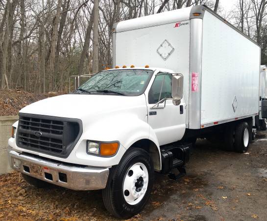 2003 Ford F650 18ft Box Truck 7.3l Diesel 6 Speed Manual Clean Nice 