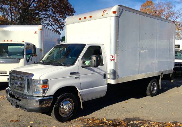 2010 FORD E350 14FT BOX TRUCK AUTO A/C ALUMINUM RAMP CLEAN NICE ...