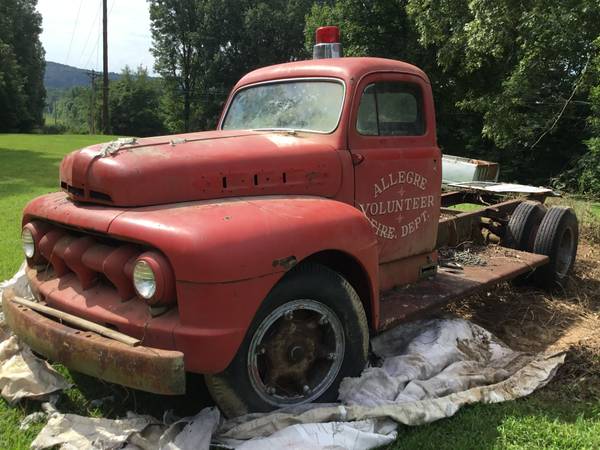 1951 F7 Ford fire truck flathead 337 ci Big Job - $2000 (Morgantown ...